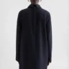 Abito camicia in gabardine di lana