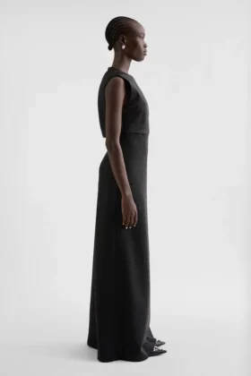 Abito da sera in jersey lurex