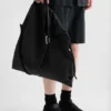 Borsa Hobo morbida arrotolata