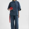 Camicia in chambray di cotone
