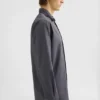 Camicia in cotone con colletto a più strati