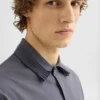 Camicia in cotone con colletto a più strati