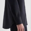 Camicia in gabardine di lana leggera