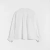 Camicia in lino a pieghe