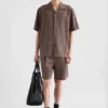 Camicia in misto lana flammé