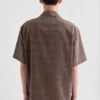 Camicia in misto lana flammé