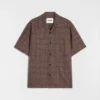 Camicia in misto lana flammé