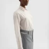 Camicia in mussola di cotone con colletto a più strati
