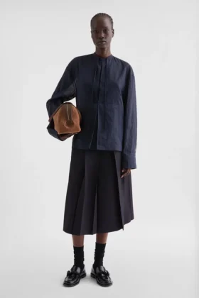 Camicia in organza di cotone