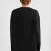 Camicia in popeline di cotone con scollo a V