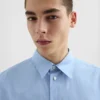 Camicia leggera in cotone fil-à-fil