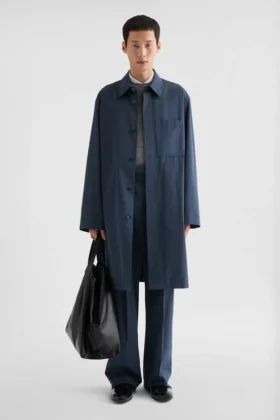 Cappotto in popeline misto cotone