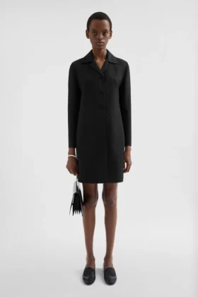 Cappotto in twill di lana