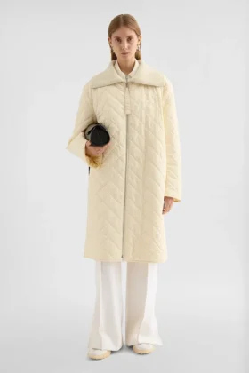 Cappotto trapuntato in taffetà