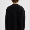 Cardigan in lana con scollo a V