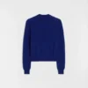 Cardigan leggero in lana con collo a giro