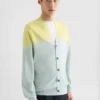 Cardigan leggero in lana con scollo a V