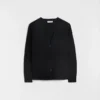 Cardigan leggero in lana con scollo a V