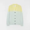 Cardigan leggero in lana con scollo a V