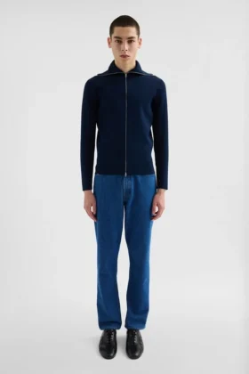 Cardigan tecnico con zip