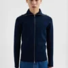 Cardigan tecnico con zip