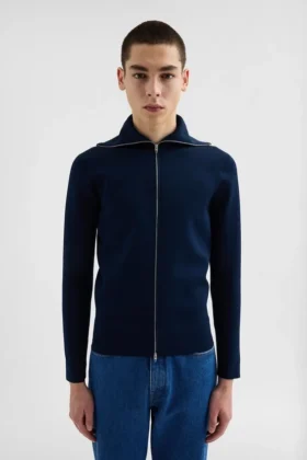 Cardigan tecnico con zip