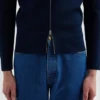 Cardigan tecnico con zip