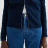 Cardigan tecnico con zip