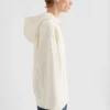 Felpa con zip in spugna di cotone