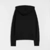 Felpa con zip in spugna di cotone