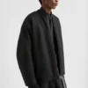 Giacca bomber imbottita in lana Melton