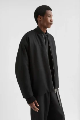 giacca bomber imbottita in lana melton 2 280x420 - Giacca bomber imbottita in lana Melton