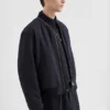 Giacca bomber in gabardine di lana