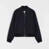 Giacca bomber in gabardine di lana