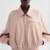 Giacca bomber in pelle