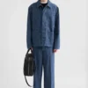 Giacca in chambray di cotone