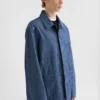 Giacca in chambray di cotone