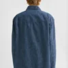 Giacca in chambray di cotone