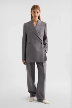 Giacca sartoriale in gabardine di lana