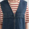 Gilet imbottito in denim