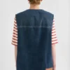 Gilet imbottito in denim