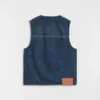 Gilet imbottito in denim
