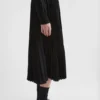 Gonna a pieghe in twill tecnico