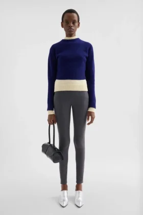 Leggings in lana elasticizzata