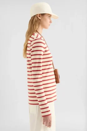 Maglietta in cotone con collo rotondo