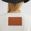 Maglietta in cotone con collo rotondo