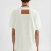 Maglietta in cotone con collo rotondo