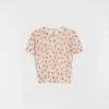 Maglietta in maglia stampata misto cotone