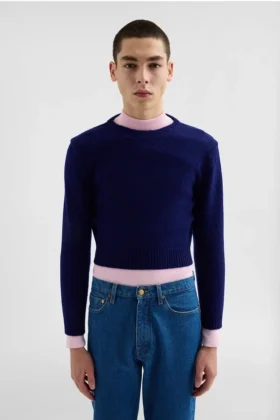 Maglione corto in lana