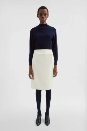 Maglione corto in misto lana